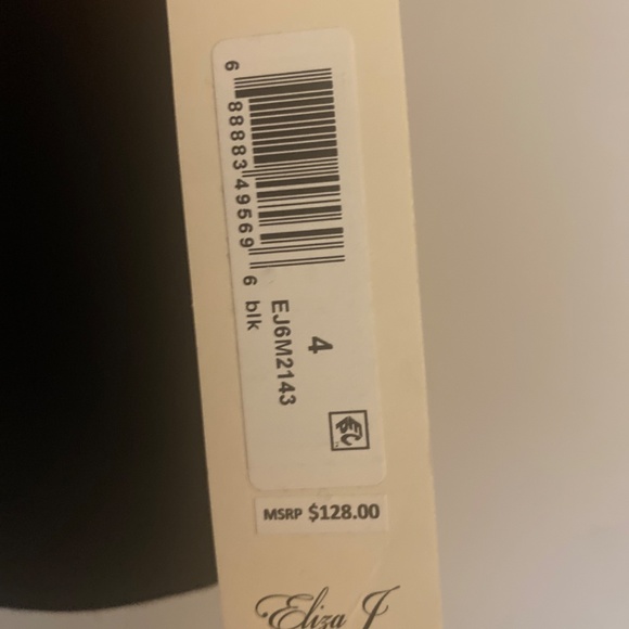 NEW! Eliza J Embellished Black Crop Top (Never Worn) - Picture 4 of 6